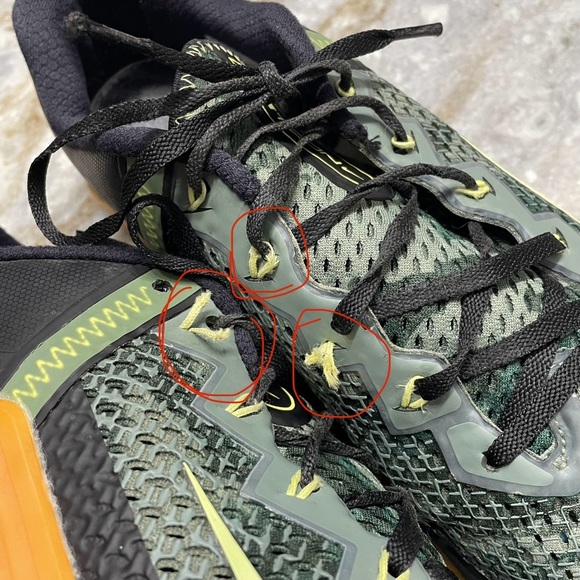 NIKE Metcon 6 Black Gum CK9388-032 Black/Limelight/Gum Medium Brown/Limelight - Picture 8 of 15